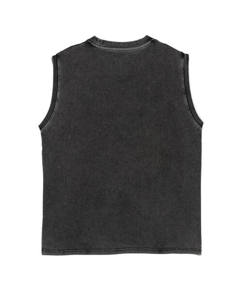 DANKE SCHON（ダンケシェーン）の「【WEB&DEPOT限定】DankeSchon/ダンケシェーン/PIGMENT NOSLEEVES（Tシャツ/カットソー・レディース・グレー/ブラック・F）」の11枚目の写真