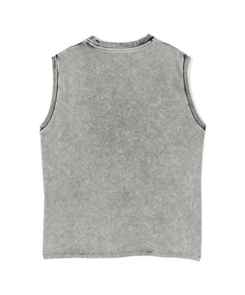 DANKE SCHON（ダンケシェーン）の「【WEB&DEPOT限定】DankeSchon/ダンケシェーン/PIGMENT NOSLEEVES（Tシャツ/カットソー・レディース・グレー/ブラック・F）」の9枚目の写真