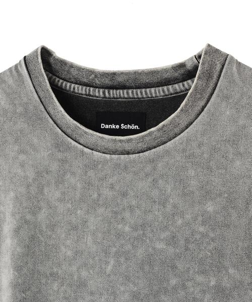 DANKE SCHON（ダンケシェーン）の「【WEB&DEPOT限定】DankeSchon/ダンケシェーン/PIGMENT NOSLEEVES（Tシャツ/カットソー・レディース・グレー/ブラック・F）」の8枚目の写真