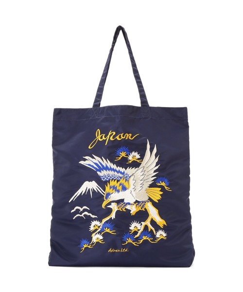 AVIREX(アヴィレックス)の「《WEB限定》NYLON TOTE BAG ”EAGLE” / ナイロン トートバッグ イーグル / AVIREX / アヴィレックス(トートバッグ・メンズ・ワイン/ダークブラウン/ロイヤルブルー/チャコール・FREE)」の4枚目の写真