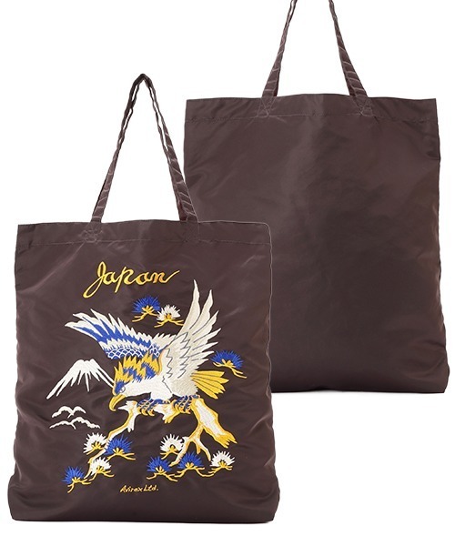 AVIREX(アヴィレックス)の「《WEB限定》NYLON TOTE BAG ”EAGLE” / ナイロン トートバッグ イーグル / AVIREX / アヴィレックス(トートバッグ・メンズ・ワイン/ダークブラウン/ロイヤルブルー/チャコール・FREE)」の5枚目の写真