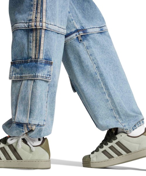 adidas(アディダス)の「adidas MID RISE 2-IN-1 DENIM PANTS / アディダス ミッドライズ 2イン1 デニム パンツ(デニムパンツ・レディース・ライトインディゴブルー・S/M/L)」の6枚目の写真