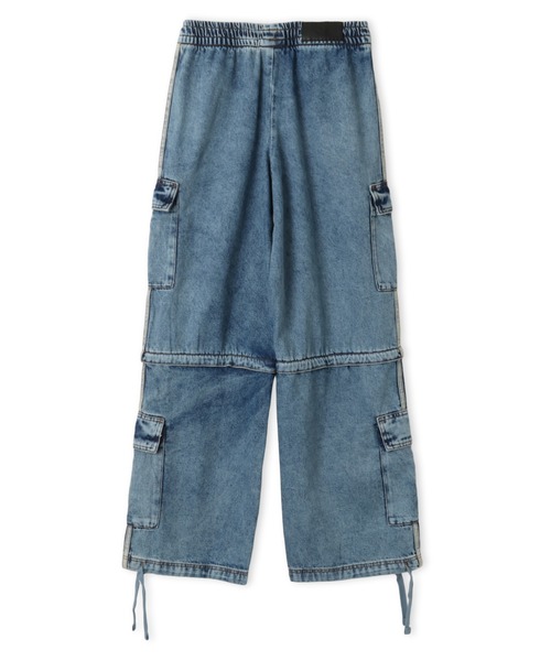 adidas(アディダス)の「adidas MID RISE 2-IN-1 DENIM PANTS / アディダス ミッドライズ 2イン1 デニム パンツ(デニムパンツ・レディース・ライトインディゴブルー・S/M/L)」の7枚目の写真