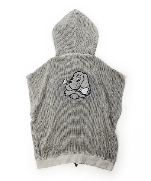 GALFY(ガルフィー)の「GALFY-闇に透けしポンチョ(パーカー・メンズ・ブラック/サンドベージュ・L/XL)」の19枚目の写真