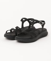 ABC SELECT エービーシーセレクト CROSS GORE SANDAL クロスゴアサンダル W2084 BLACK