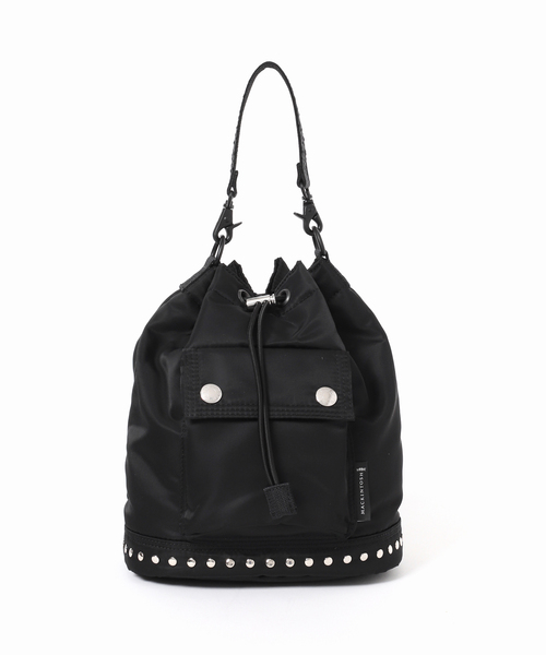Mackintosh（マッキントッシュ）の「MACKINTOSH/マッキントッシュ DRAWSTRING BUCKET STUDS バッグ（クラッチバッグ・レディース・ブラック・FREE）」の6枚目の写真