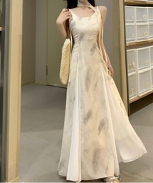フレアロングワンピース