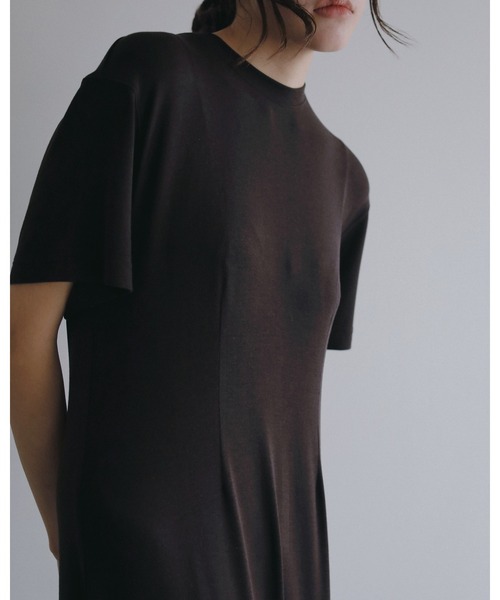 anuke（アンヌーク）の「Soft Cocoon Onepiece（ワンピース・レディース・ブラウン/チャコールグレー・36inch/38inch）」の6枚目の写真