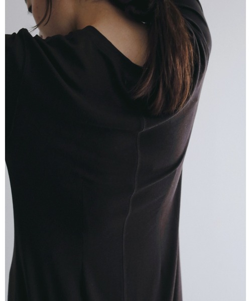 anuke（アンヌーク）の「Soft Cocoon Onepiece（ワンピース・レディース・ブラウン/チャコールグレー・36inch/38inch）」の7枚目の写真