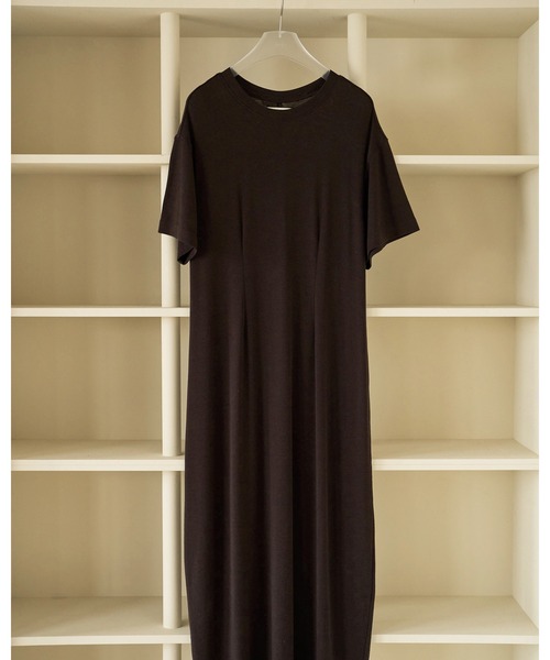 anuke（アンヌーク）の「Soft Cocoon Onepiece（ワンピース・レディース・ブラウン/チャコールグレー・36inch/38inch）」の12枚目の写真