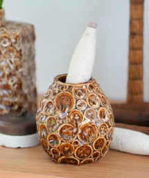 DULTON(�_���g��)��LOTUS POD ROUND VASE/�t�����[�x�[�X �ԕr(�t�����[�x�[�X)
