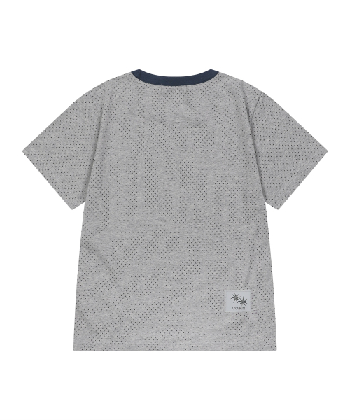 COIRIS（コイリス）の「ソルナドット配色半袖Tシャツ（5カラー）（Tシャツ/カットソー・レディース・ダークブラウン/ホワイト/チャコールグレー/ブラック/ネイビー・FREE）」の7枚目の写真