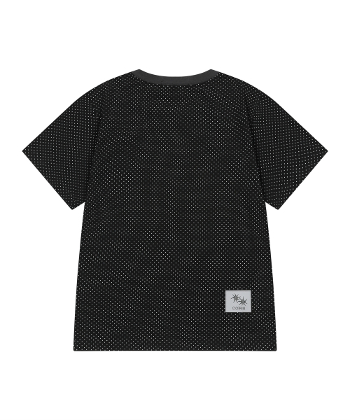 COIRIS（コイリス）の「ソルナドット配色半袖Tシャツ（5カラー）（Tシャツ/カットソー・レディース・ダークブラウン/ホワイト/チャコールグレー/ブラック/ネイビー・FREE）」の11枚目の写真