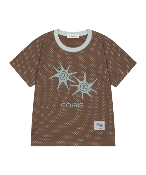 COIRIS（コイリス）の「ソルナドット配色半袖Tシャツ（5カラー）（Tシャツ/カットソー・レディース・ダークブラウン/ホワイト/チャコールグレー/ブラック/ネイビー・FREE）」の22枚目の写真