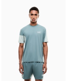 <オンライン限定>【エンポリオ アルマーニ EA7】カラーブロック 半袖Tシャツ Tennis Pro