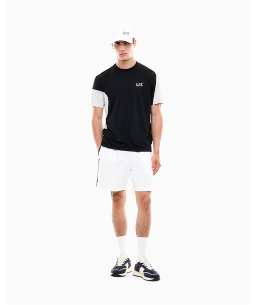 EMPORIO ARMANI EA7(エンポリオアルマーニイーエーセブン)の「<オンライン限定>【エンポリオ アルマーニ EA7】カラーブロック 半袖Tシャツ Tennis Pro(Tシャツ/カットソー・メンズ・ブラック/グリーン・X-LARGE/LARGE/SMALL/MEDIUM/X-SMALL)」の10枚目の写真