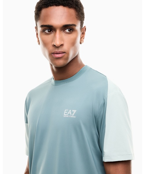 EMPORIO ARMANI EA7(エンポリオアルマーニイーエーセブン)の「<オンライン限定>【エンポリオ アルマーニ EA7】カラーブロック 半袖Tシャツ Tennis Pro(Tシャツ/カットソー・メンズ・ブラック/グリーン・X-LARGE/LARGE/SMALL/MEDIUM/X-SMALL)」の5枚目の写真