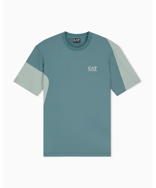 EMPORIO ARMANI EA7(エンポリオアルマーニイーエーセブン)の「<オンライン限定>【エンポリオ アルマーニ EA7】カラーブロック 半袖Tシャツ Tennis Pro(Tシャツ/カットソー・メンズ・ブラック/グリーン・X-LARGE/LARGE/SMALL/MEDIUM/X-SMALL)」の3枚目の写真