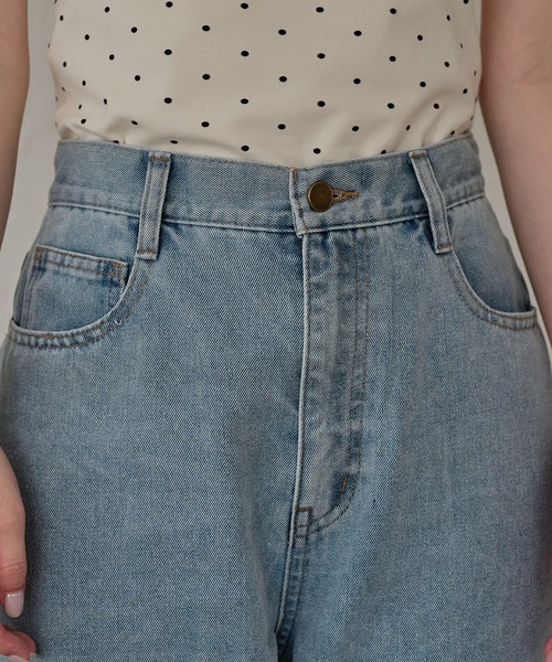 mideal（マイディール）の「lace flare denim pants / レースフレアデニムパンツ（デニムパンツ・レディース・ブラック/ライトブルー・X-SMALL/SMALL/MEDIUM）」の12枚目の写真