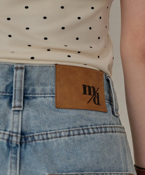 mideal（マイディール）の「lace flare denim pants / レースフレアデニムパンツ（デニムパンツ・レディース・ブラック/ライトブルー・X-SMALL/SMALL/MEDIUM）」の14枚目の写真
