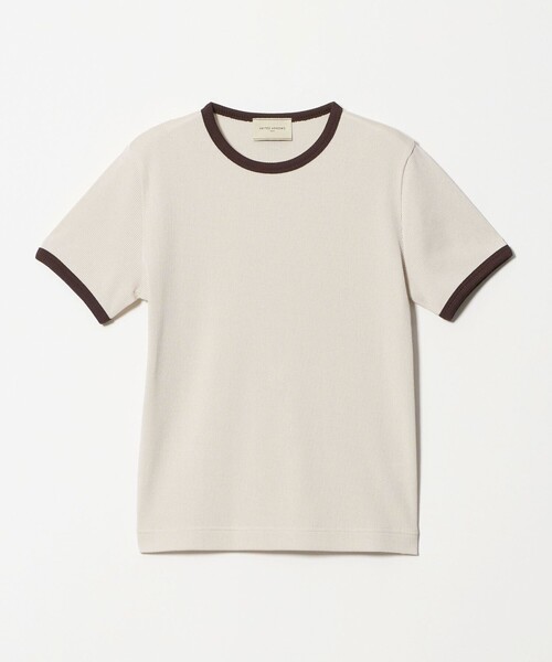 UNITED ARROWS(ユナイテッドアローズ)の「リブ バイカラーパイピング ショートスリーブ Tシャツ(Tシャツ/カットソー・レディース・ダークグレー/ネイビー/オフホワイト/ワイン/ベージュ・FREE)」の21枚目の写真