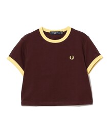 FRED PERRY / クロップド リンガー Tシャツ（1524CL）