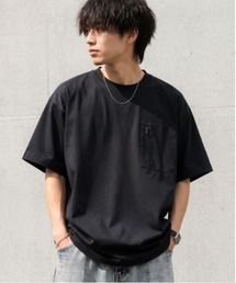 【JEMORGAN/ジェーイーモーガン】"Air Fiber"ワッフルポケットTシャツ / 軽量・吸汗速乾・ドライタッチ