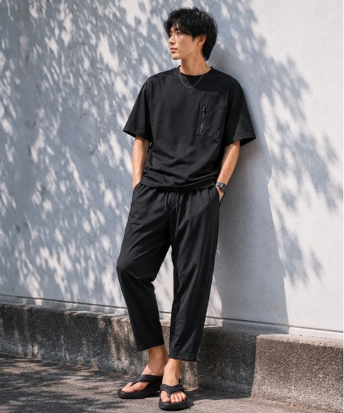ALWAYS GOOD TIME(オルウェイズグッドタイム)の「【JEMORGAN/ジェーイーモーガン】"Air Fiber"ワッフルポケットTシャツ / 軽量・吸汗速乾・ドライタッチ(Tシャツ/カットソー・メンズ・チャコールグレー/ベージュ/ブラック・L/XL/M)」の7枚目の写真