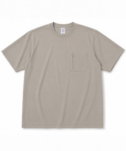 ALWAYS GOOD TIME(オルウェイズグッドタイム)の「【JEMORGAN/ジェーイーモーガン】"Air Fiber"ワッフルポケットTシャツ / 軽量・吸汗速乾・ドライタッチ(Tシャツ/カットソー・メンズ・チャコールグレー/ベージュ/ブラック・L/XL/M)」の15枚目の写真