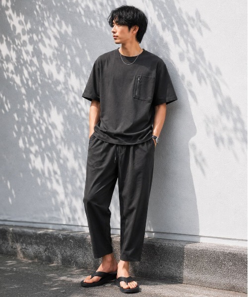 ALWAYS GOOD TIME(オルウェイズグッドタイム)の「【JEMORGAN/ジェーイーモーガン】"Air Fiber"ワッフルポケットTシャツ / 軽量・吸汗速乾・ドライタッチ(Tシャツ/カットソー・メンズ・チャコールグレー/ベージュ/ブラック・L/XL/M)」の9枚目の写真