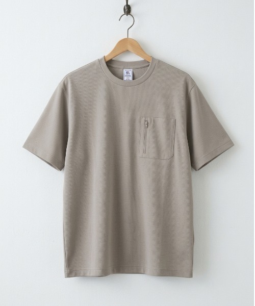 ALWAYS GOOD TIME(オルウェイズグッドタイム)の「【JEMORGAN/ジェーイーモーガン】"Air Fiber"ワッフルポケットTシャツ / 軽量・吸汗速乾・ドライタッチ(Tシャツ/カットソー・メンズ・チャコールグレー/ベージュ/ブラック・L/XL/M)」の6枚目の写真