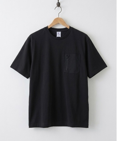 ALWAYS GOOD TIME(オルウェイズグッドタイム)の「【JEMORGAN/ジェーイーモーガン】"Air Fiber"ワッフルポケットTシャツ / 軽量・吸汗速乾・ドライタッチ(Tシャツ/カットソー・メンズ・チャコールグレー/ベージュ/ブラック・L/XL/M)」の4枚目の写真