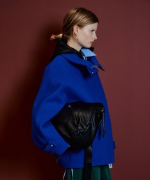 【2026Autumn PRE-ORDER】Leather-Like Round Shoulder Bag/レザーライクラウンドショルダーバッグ