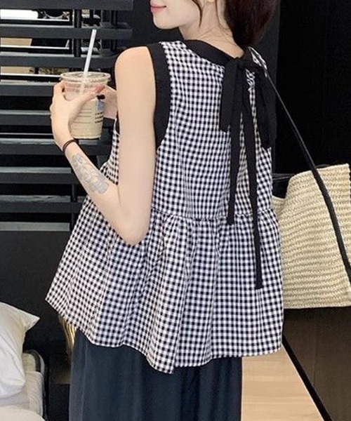 gossip!ロサンゼルス(ゴシップロサンゼルス)の「YUGA クルーネック バックシャントップス(シャツ/ブラウス・レディース・ブラック・XL/L/M)」の12枚目の写真