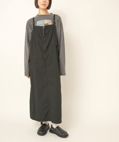 RNA-N（アールエヌエーエヌ）の「D1695 zipupカーゴジャンスカ（スカート・レディース・ダークブラウン/ブラック/カーキ・FREE）」の2枚目の写真