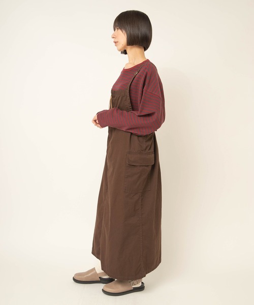 RNA-N（アールエヌエーエヌ）の「D1695 zipupカーゴジャンスカ（スカート・レディース・ダークブラウン/ブラック/カーキ・FREE）」の8枚目の写真
