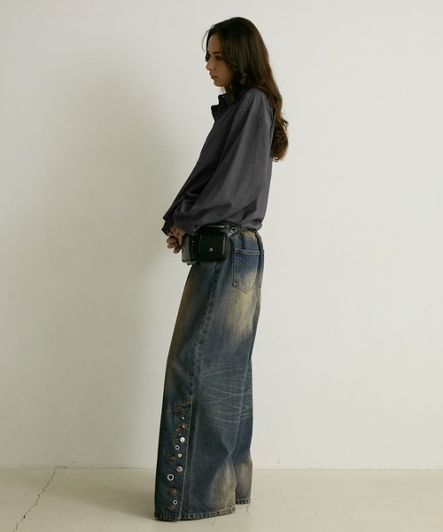 PBLIM(ページボーイリム)の「《UNISEX》ランダムボタンデニム(デニムパンツ・レディース・ブルー/ブラック・MEDIUM/LARGE)」の17枚目の写真