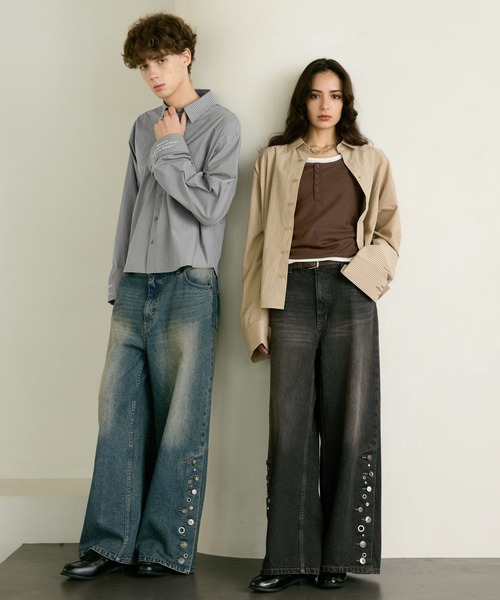 PBLIM(ページボーイリム)の「《UNISEX》ランダムボタンデニム(デニムパンツ・レディース・ブルー/ブラック・MEDIUM/LARGE)」の20枚目の写真
