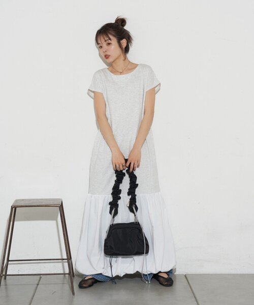 CIAOPANIC TYPY(チャオパニックティピー)の「【KAIRI企画】脱部屋着見え!2WAYヘンリーワンピ(ワンピース・レディース・ブラウン/オフホワイト/チャコールグレー・ONE SIZE)」の21枚目の写真