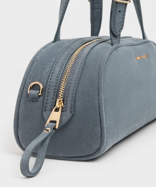 CHARLES & KEITH(チャールズ & キース)の「Vega ベガ イロンゲーテッド ボウリング バッグ(トートバッグ・レディース・ブルー系その他7・S)」の2枚目の写真
