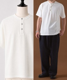 OXA（オグザ）の「リブ半袖ヘンリーネックTシャツ OXA（Tシャツ/カットソー）」
