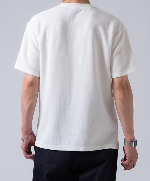 OXA(オグザ)の「リブ半袖ヘンリーネックTシャツ OXA(Tシャツ/カットソー・メンズ・ブラック/ホワイト・FREE)」の13枚目の写真