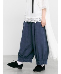 TSUHARU by Samansa Mos2 | 【tukuroi】コットンジャカード製品染め裾フリルパンツ《WEB限定》(その他パンツ)
