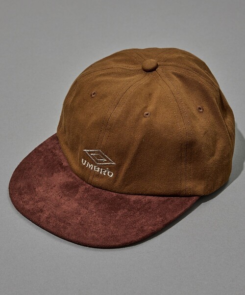 UMBRO(アンブロ)の「UMBRO/アンブロ 【新色追加】SP 2TONE Flat Visor Cap/別注 2トーン フラットバイザー キャップ/26FW(キャップ・メンズ・ネイビー/グレー/オリーブ/サックスブルー/インディゴブルー/ブルー/その他7/その他9/その他13/その他15/ブラウン/ベージュ/チャコールグレー/ワインレッド/オフホワイト・ONE SIZE)」の4枚目の写真