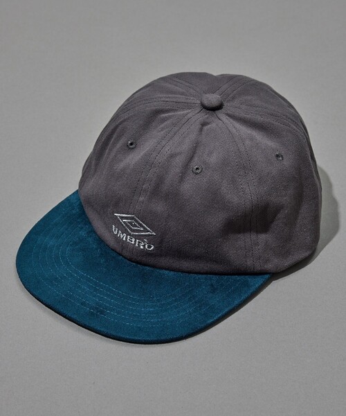UMBRO(アンブロ)の「UMBRO/アンブロ 【新色追加】SP 2TONE Flat Visor Cap/別注 2トーン フラットバイザー キャップ/26FW(キャップ・メンズ・ネイビー/グレー/オリーブ/サックスブルー/インディゴブルー/ブルー/その他7/その他9/その他13/その他15/ブラウン/ベージュ/チャコールグレー/ワインレッド/オフホワイト・ONE SIZE)」の3枚目の写真