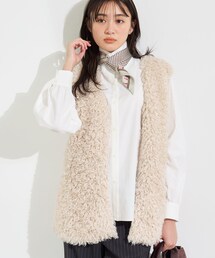 【羽織るだけでお洒落】カールエコファー ジレ