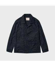 TY ヘリンボーンポケットシャツジャケット, ネイビー