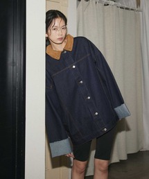  hellam（へラム）の「コーデュロイカラーデニムジャケット（デニムジャケット）」