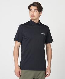 PING（ピン）の「【PING APPAREL】ストレッチダルブラ三角幾何学柄ジャカード半袖ハイネックシャツ (MENS)（その他アンダーウェア/インナー）」