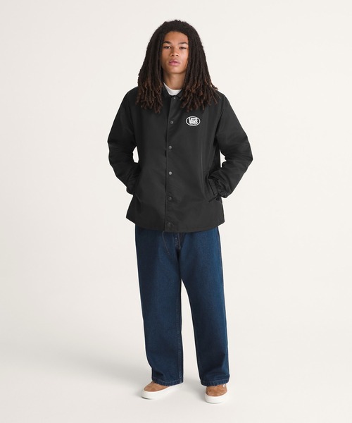 VANS(バンズ)の「TORREY ナイロン コーチジャケット 2.0 / Torrey Nylon Coaches Jacket 2. VN000TREBLK1(ブルゾン・メンズ・ブラック・LARGE/MEDIUM/SMALL/X-LARGE)」の3枚目の写真